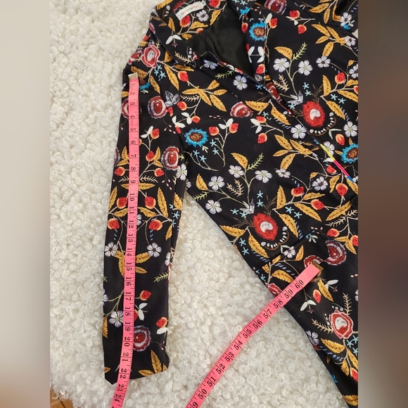 OrderPlus Women’s Floral Jacket Coat Sz M Fall Business Casual Lightweight Layer - Picture 15 of 15